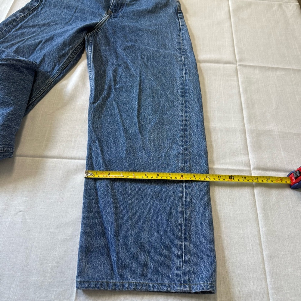 & Other Stories Dear Cut Wide Leg High Rise Blue Jeans Size 26 - Picture 7 of 11
